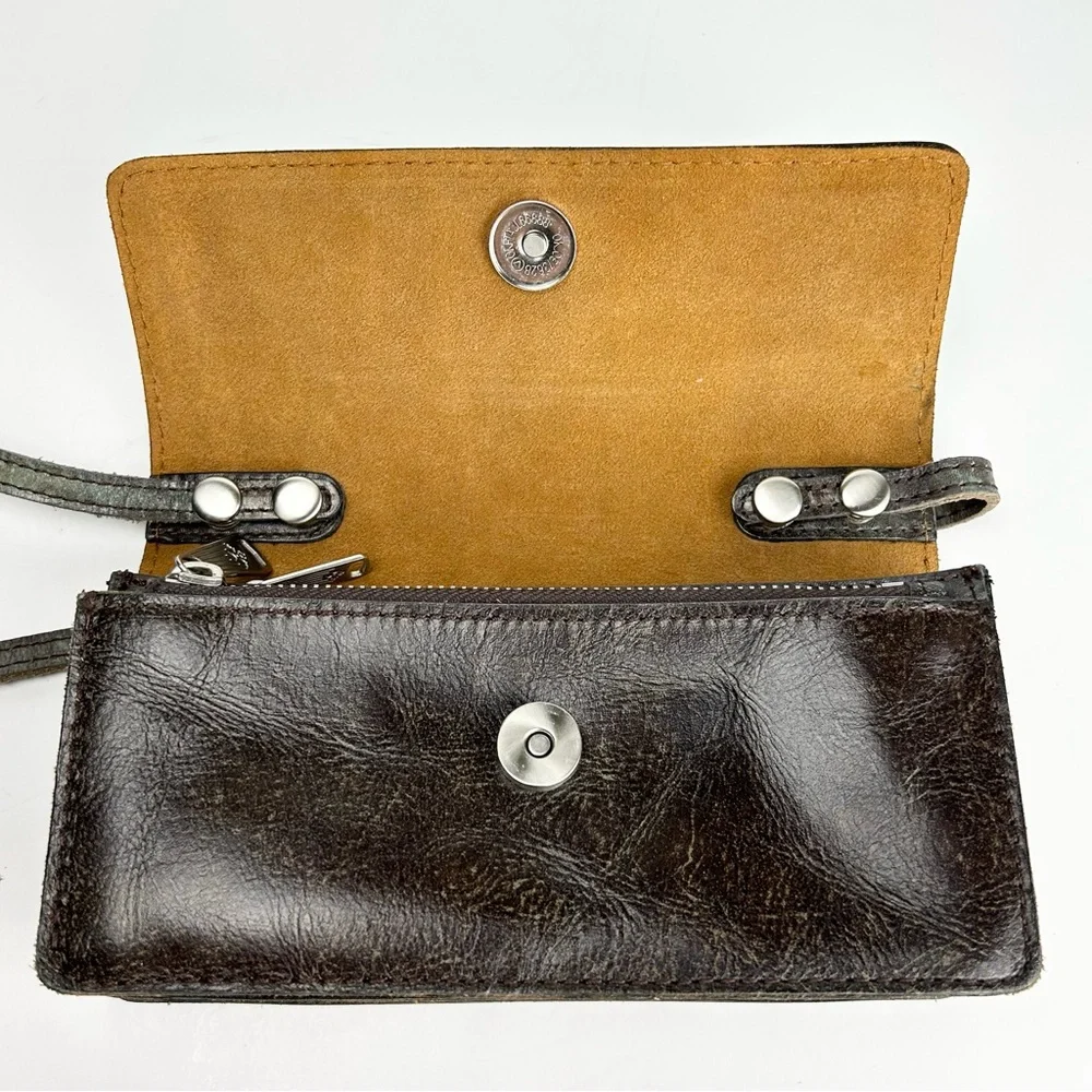 Patricia Nash Balloi Tooled Turquoise Floral Leather Crossbody Bag